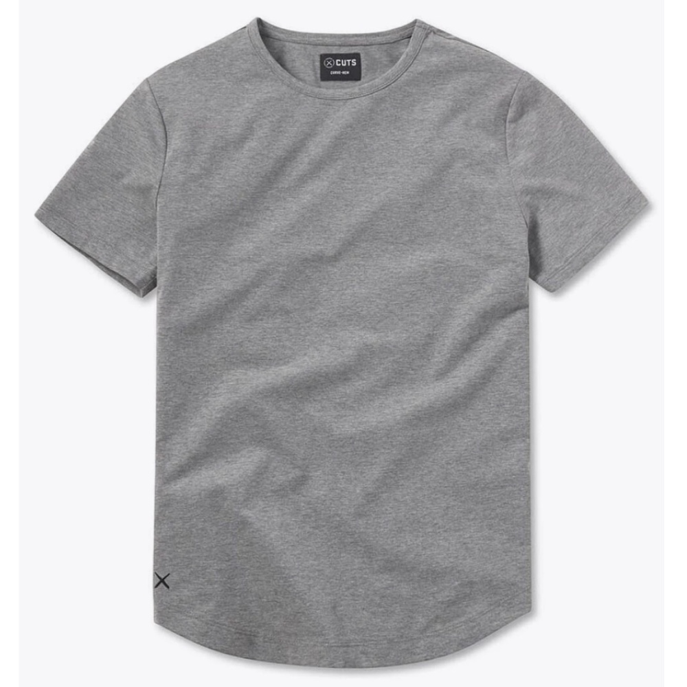 Cuts Clothing Curved Hem T-Shirt
